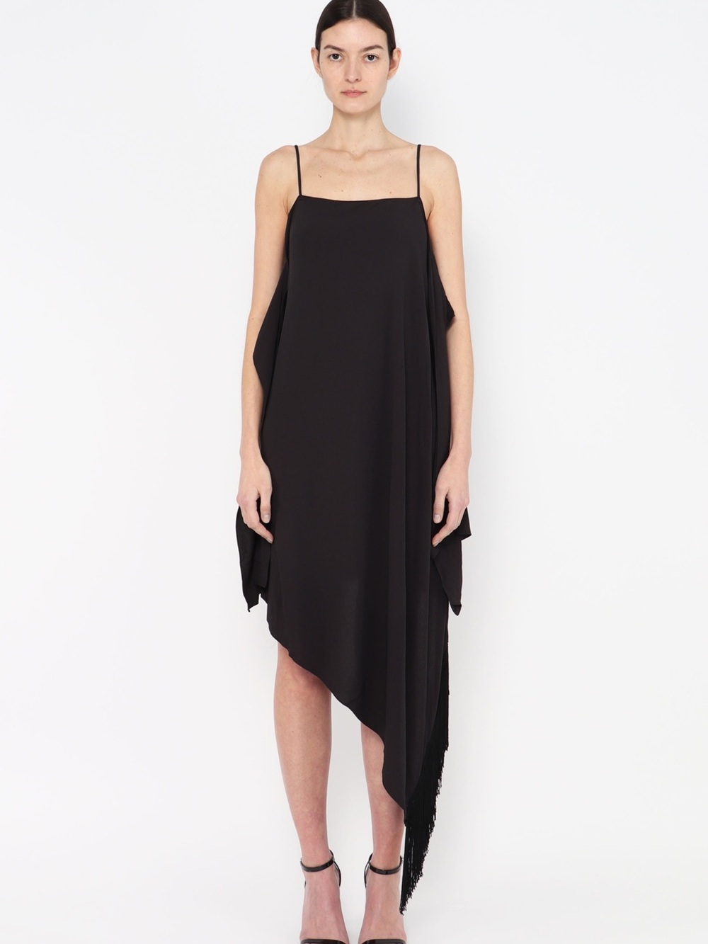 Balenciaga by Alexander Wang Asymmetrical Fringe Dress